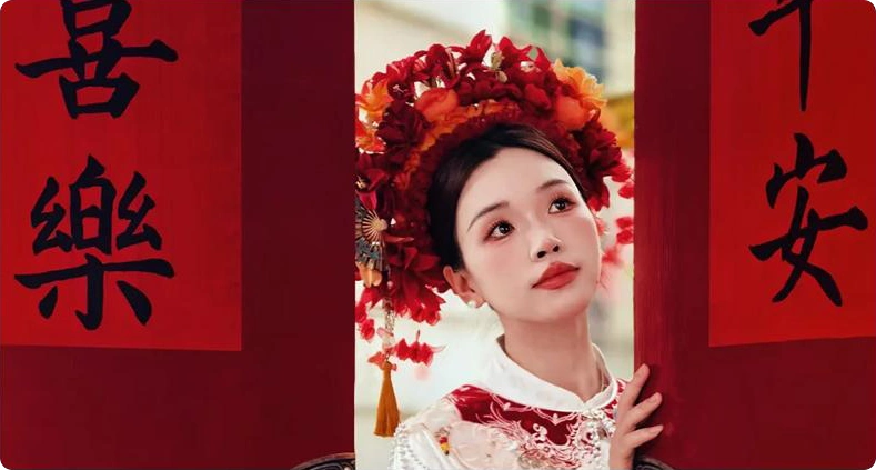 簪花围